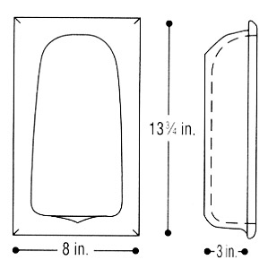 recessed shampoo holder diagram
