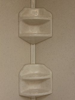 corner 2-shelf soap and shampoo holder
