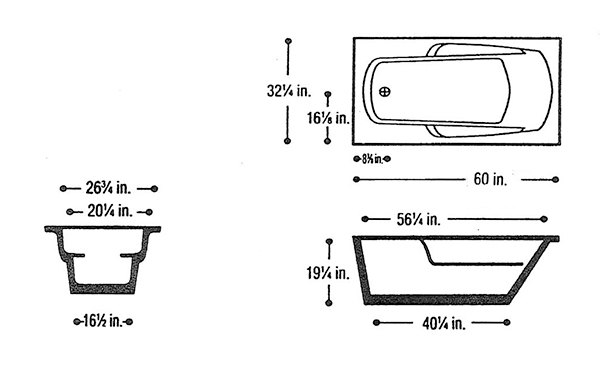 mark 9 bathtub diagram